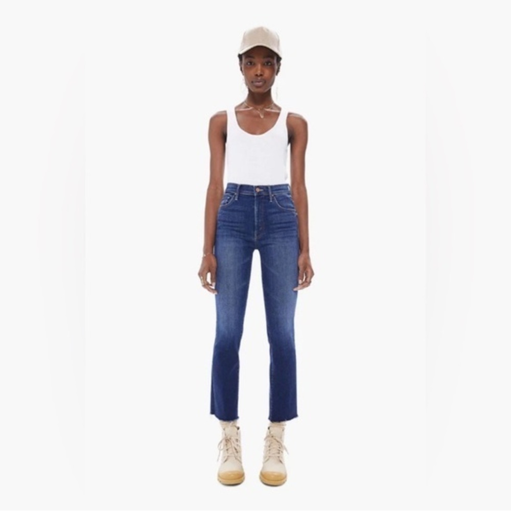 Mother Denim The Insider Ankle Fray- Sweet Lime 31